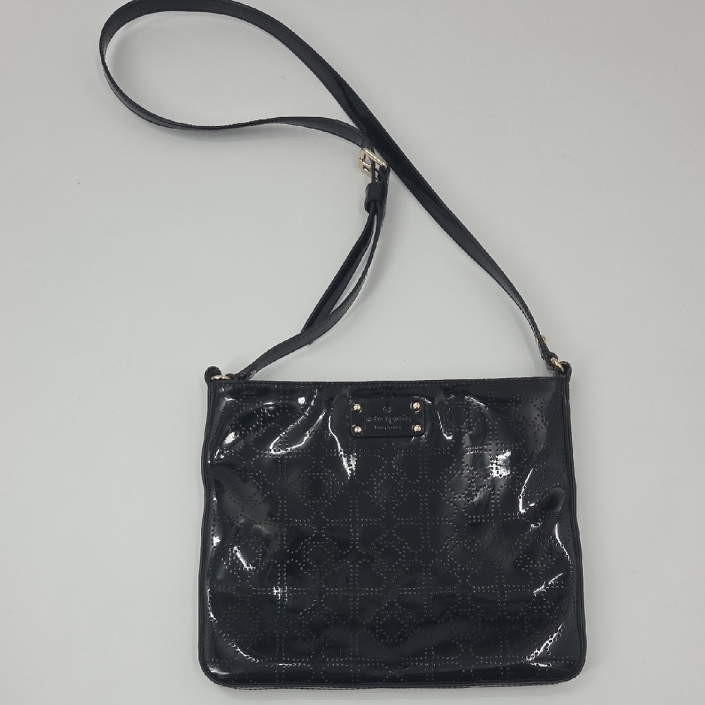 Kate Spade Glossy Black Slender Shoulder Bag